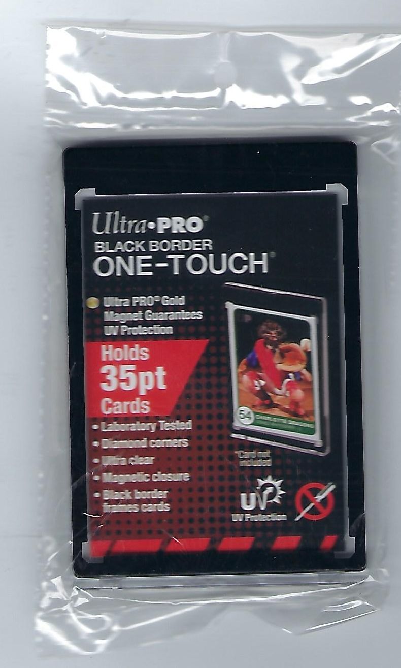 1 - Ultra Pro Black-Bordered Magnetic One-Touch Holders 35pt