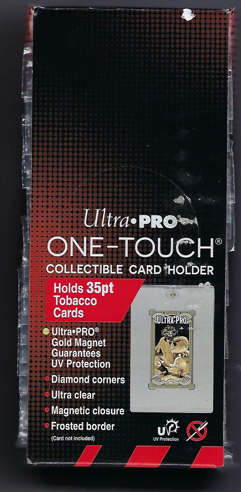 1 Ultra Pro Tobacco Card Magnetic One Touch Card Holder UV Safe 
