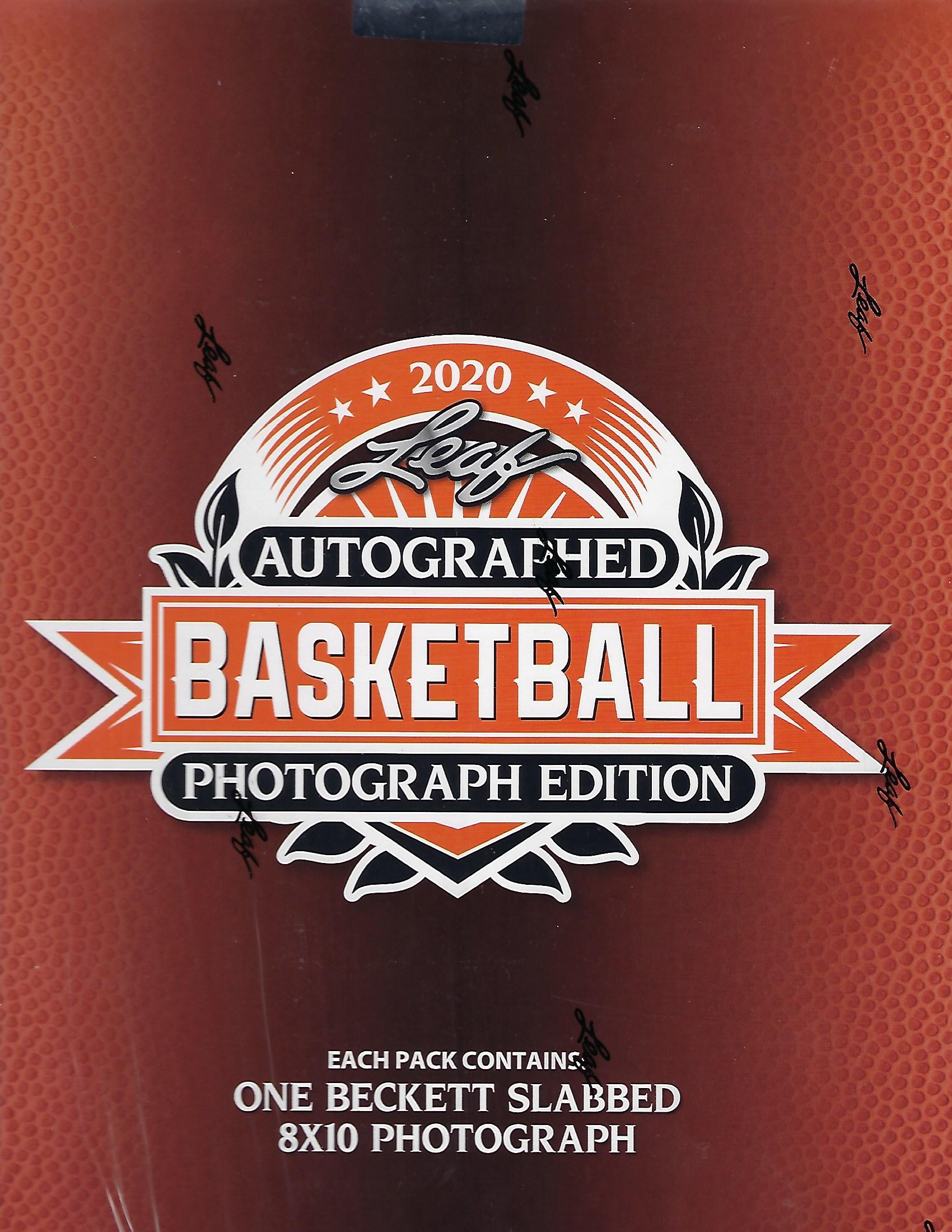 2020 Leaf Autographed Basketball 8x10 Photograph Edition