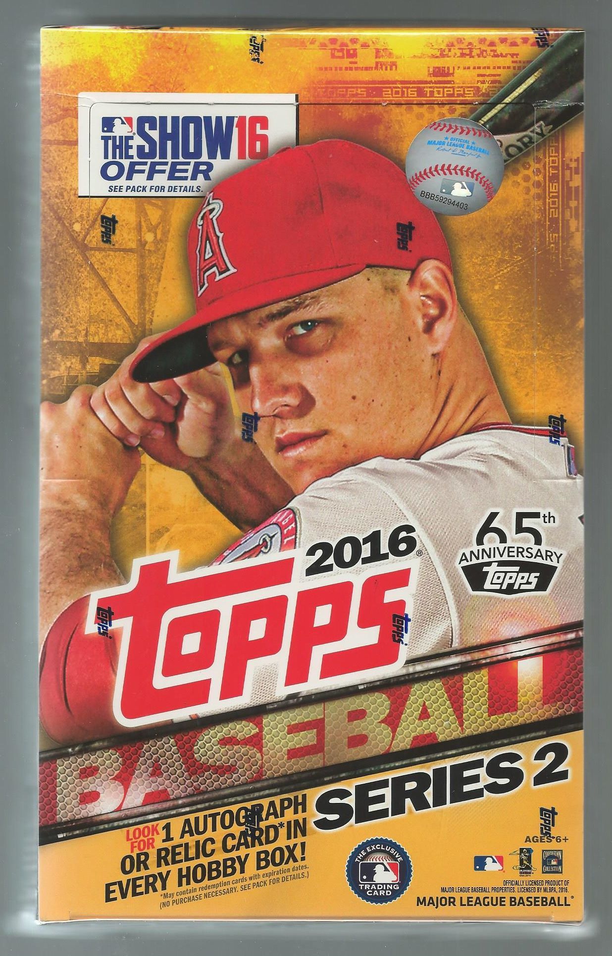 2016 Topps Legacies Of Baseball Factory Sealed Hobby Box 2 Autographs Per Box 