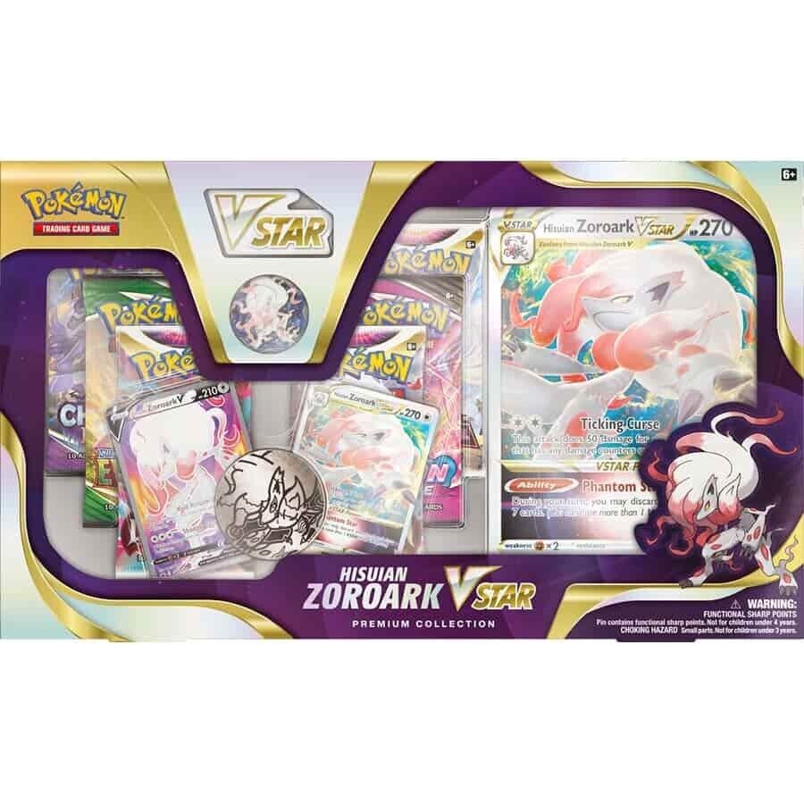 Pokemon Hisuian Zoroark VSTAR Premium Collection Box