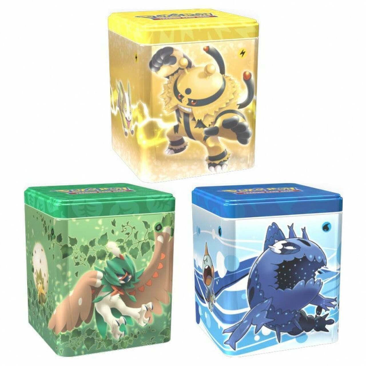 Pokemon 2022 New Stacking Booster Packs Tins Lot of 3 New Factory Sealed