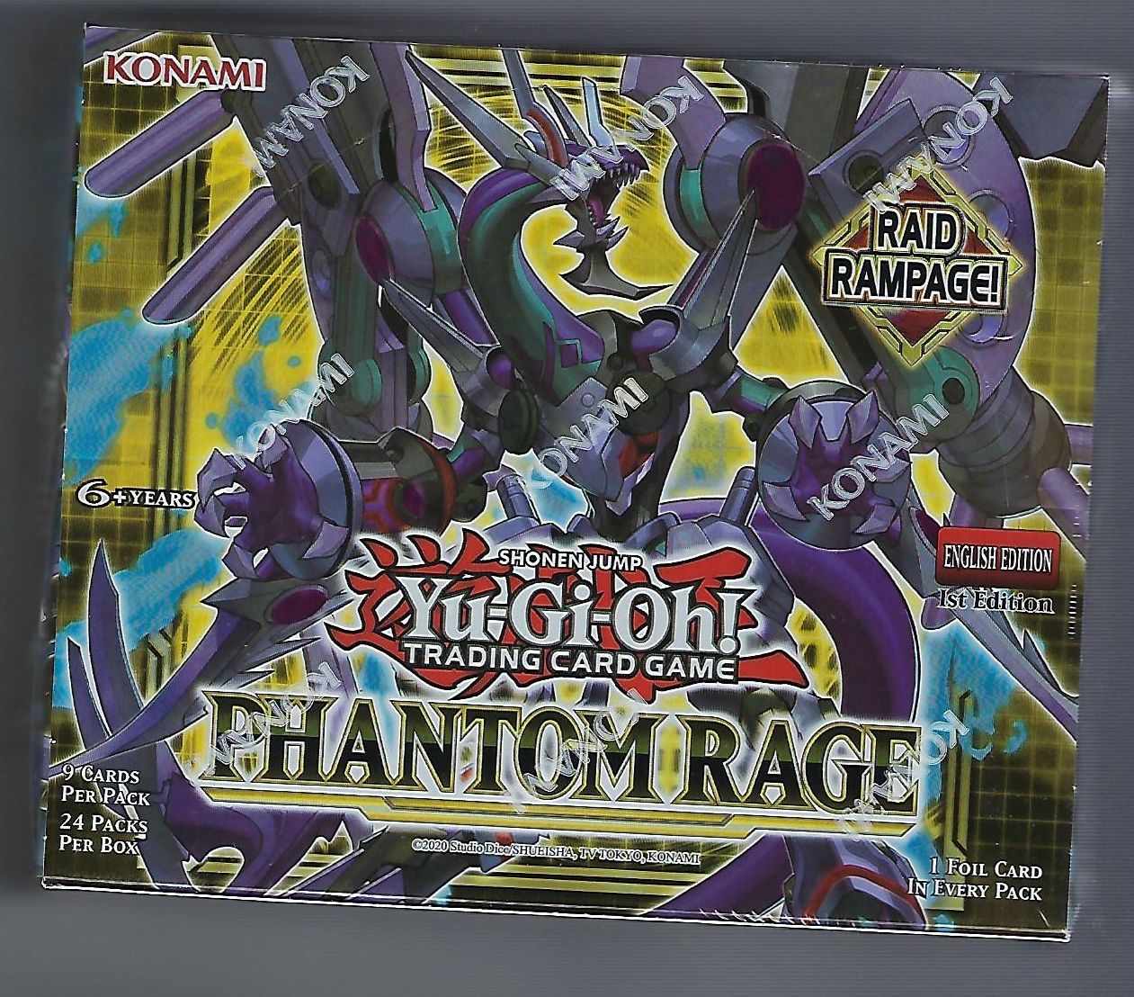 Yugioh Phantom Rage Factory Sealed Booster Box 1st Edition 